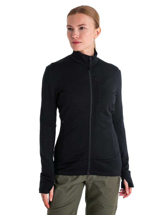 Quantum IV LS Zip Women uldtrøje
