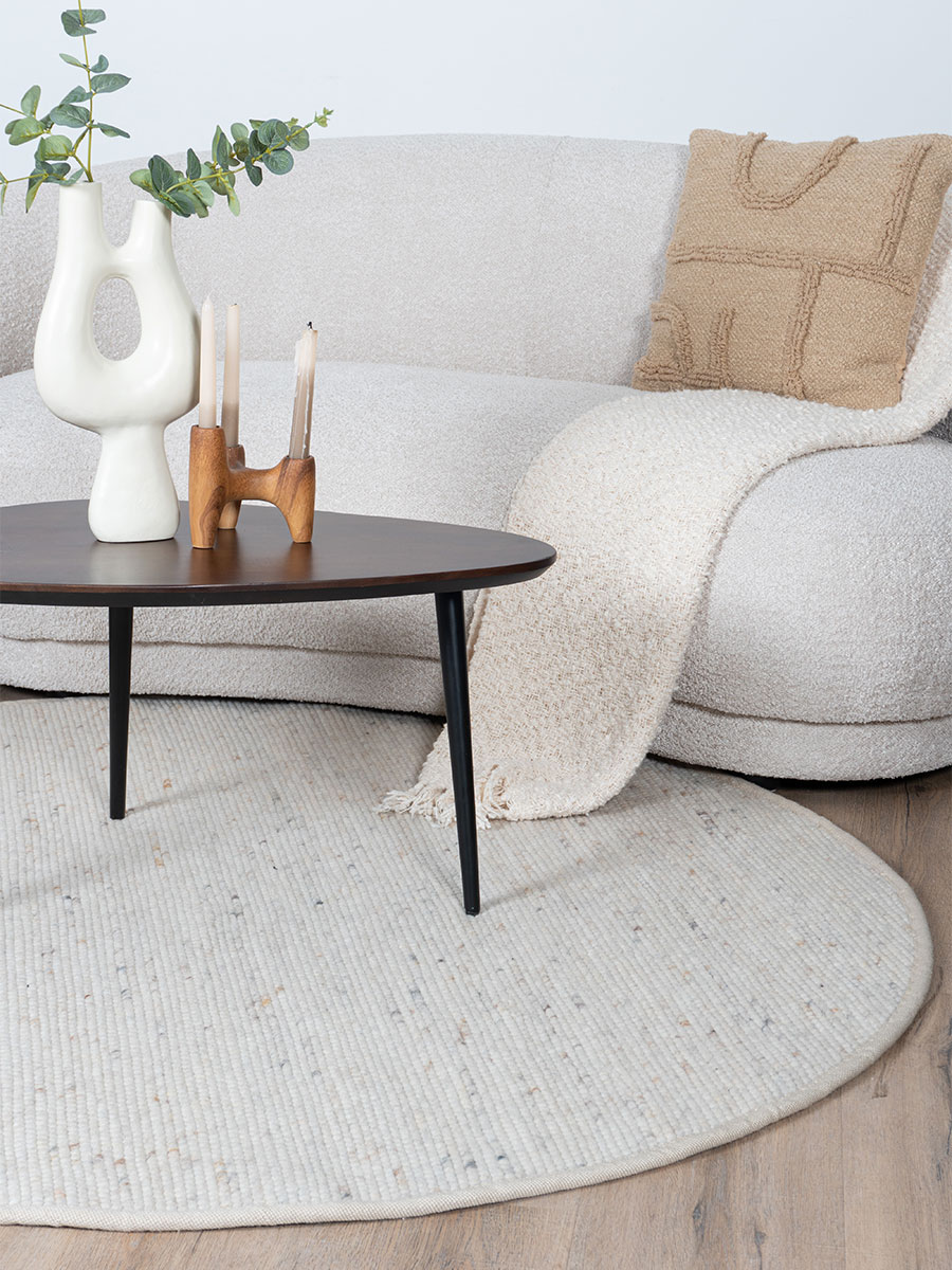 Vloerkleed Scott Beige Rond ø200 cm