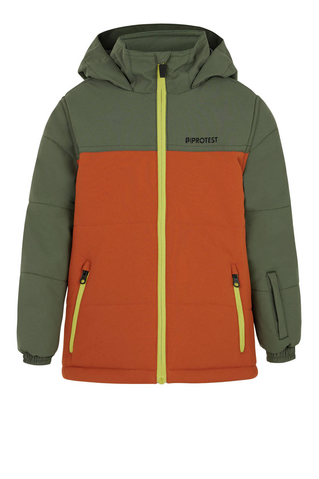 Protest ski-jack PRTSKOME TD kaki/oranje