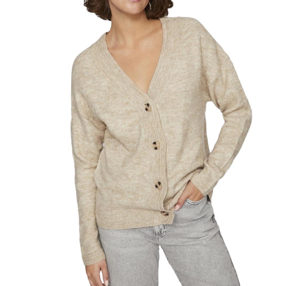 Vila Gilet Beige Femme Vila Vima