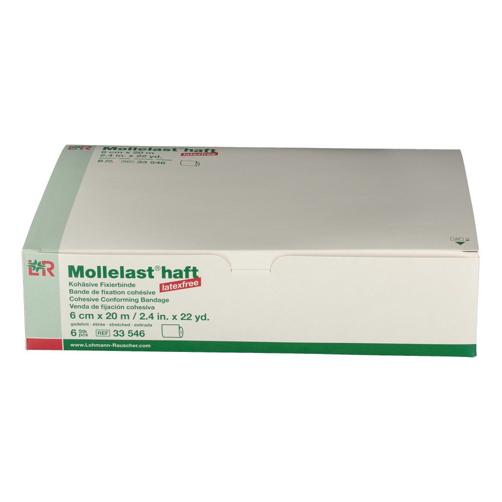 Mollelast® haft 6 cm x 20 m weiß