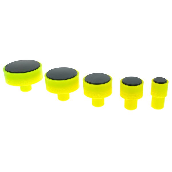Drumprax Take 5 Practice Pads Neon Y