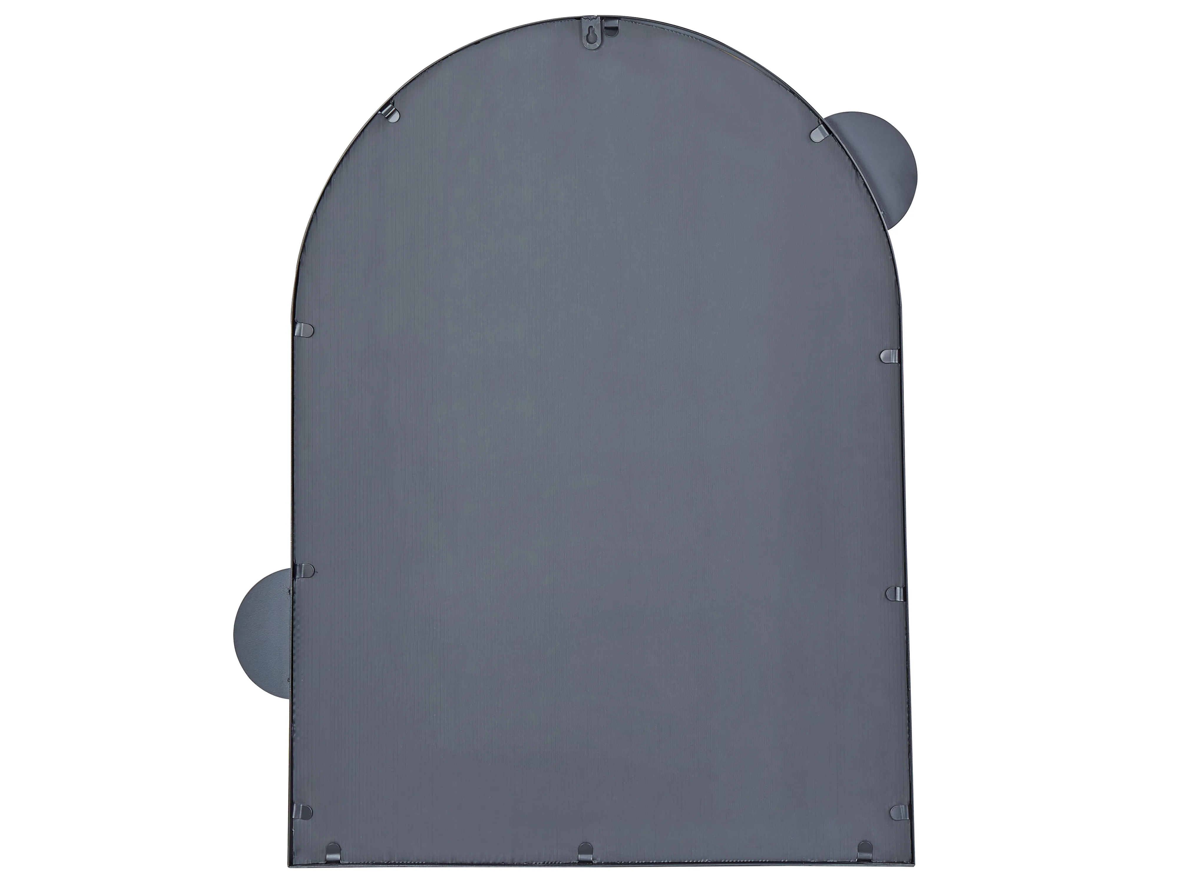 Wandspiegel AULON 69 cm 80 cm Metaal Zwart