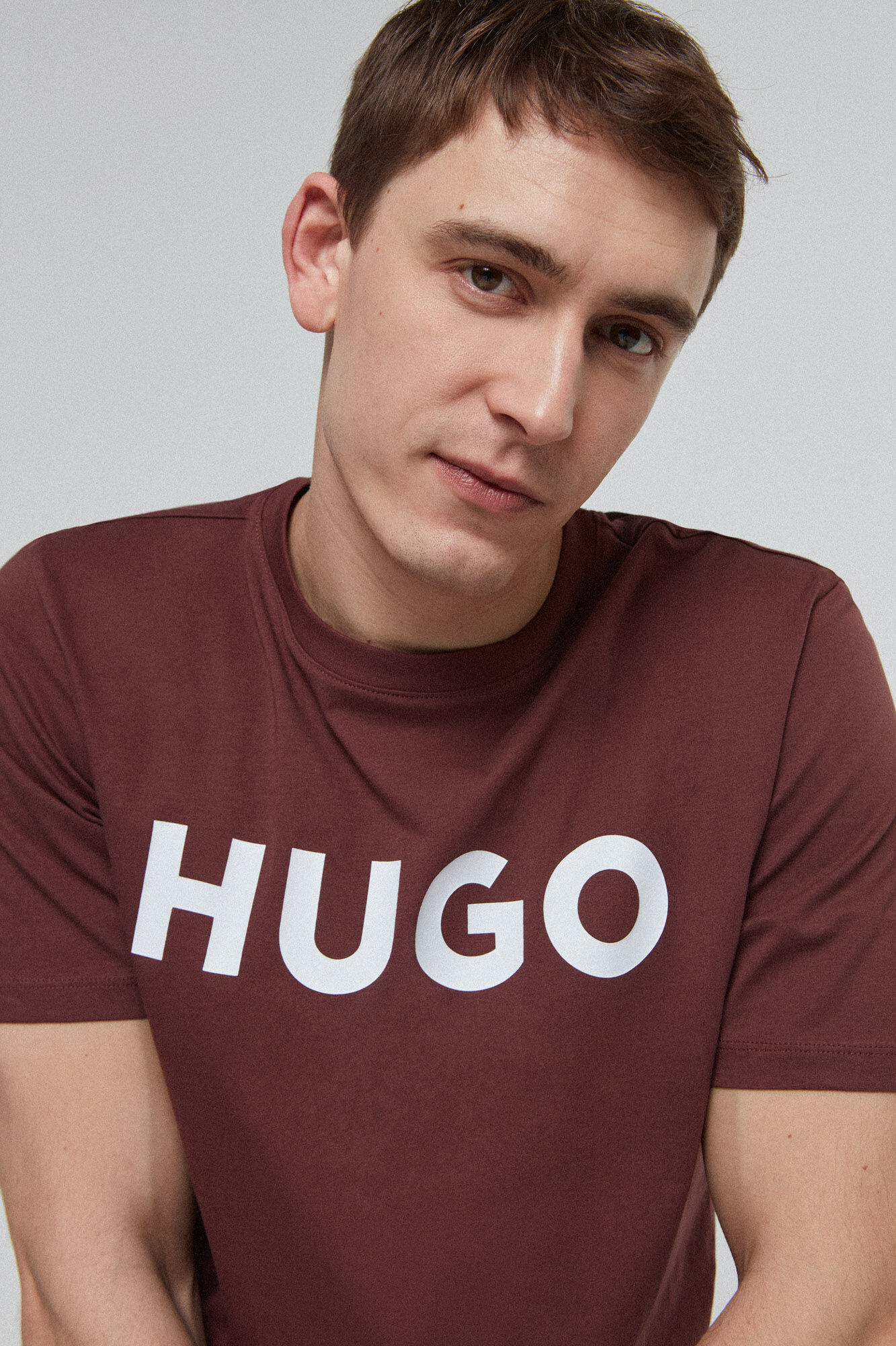Camiseta de manga curta - marrom escuro
