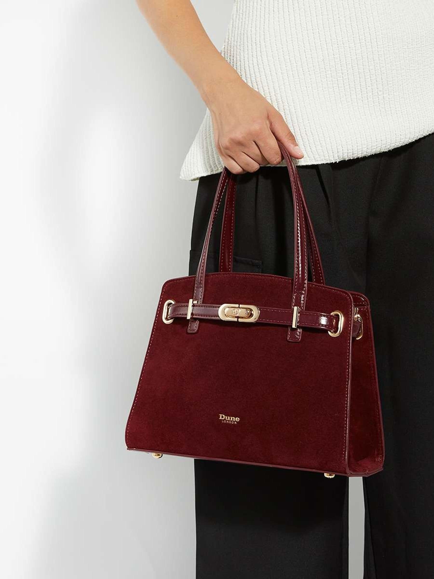 Rood - Dune London Dinidefine Medium Belted Tote Bag