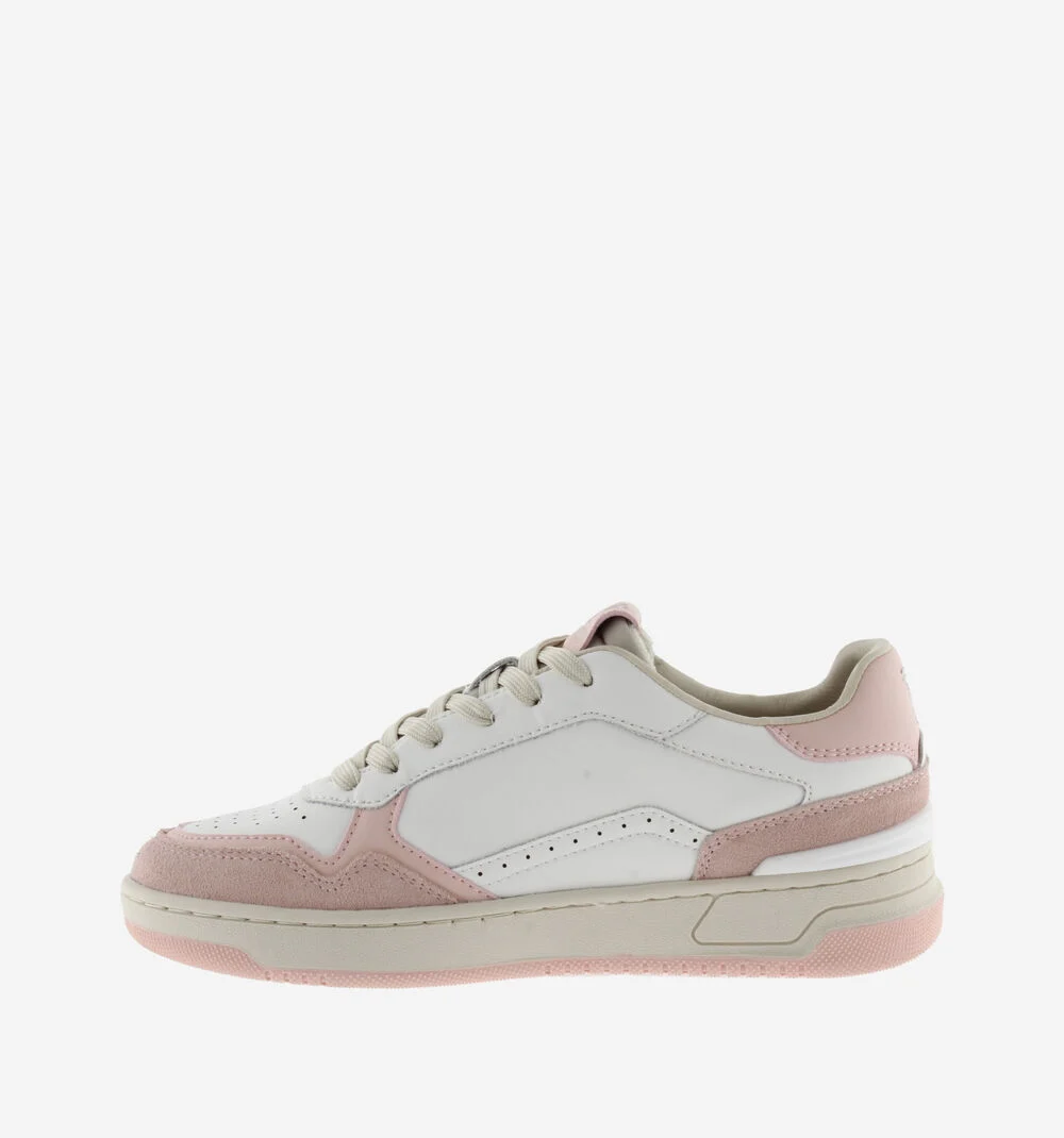 C80 - BLOCK COLORS UNISEX Baskets rétro unisexes monochromes ROSA