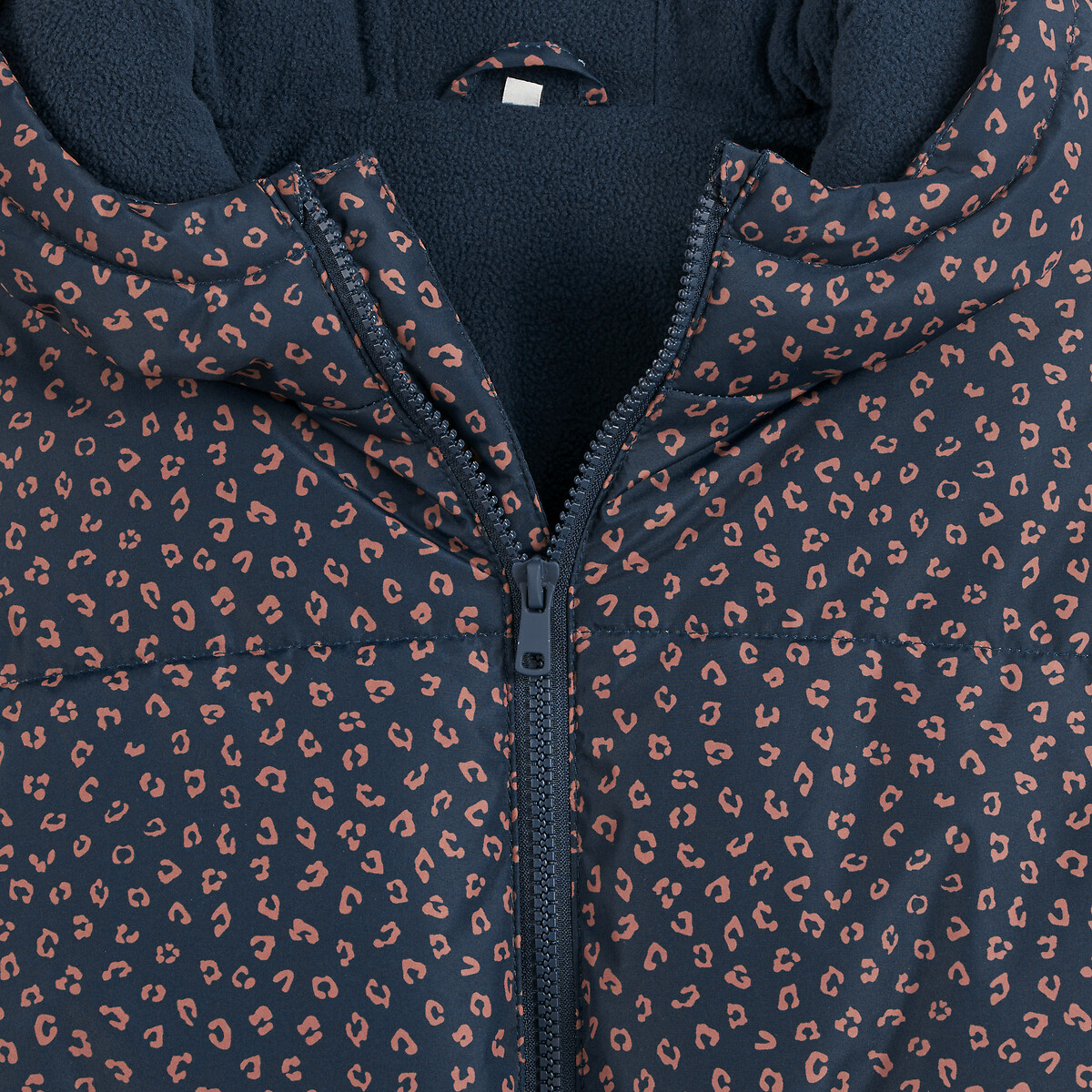 COLEÇÕES LA REDOUTE<br>Jaqueta quente de plumas com capuz e forro de lã polar