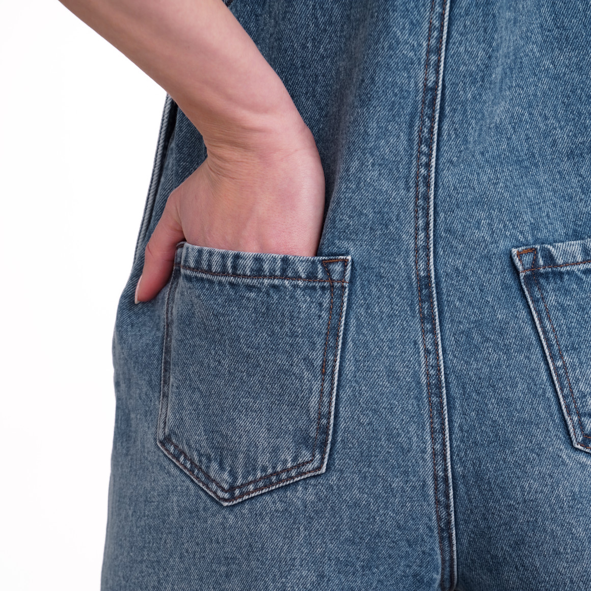 Jonas Nielsen Damen Latzhose in Denim-Optik blau