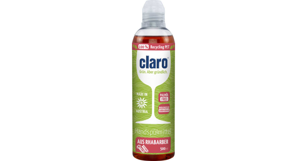 claro Öko Spülmittel Rhabarber