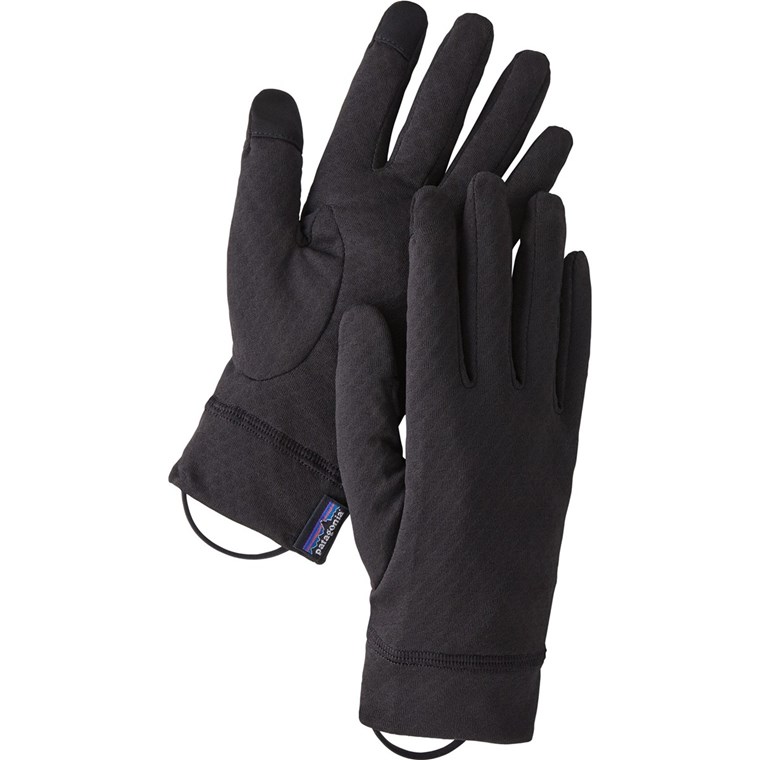 Patagonia Cap MW Liner Gloves Black