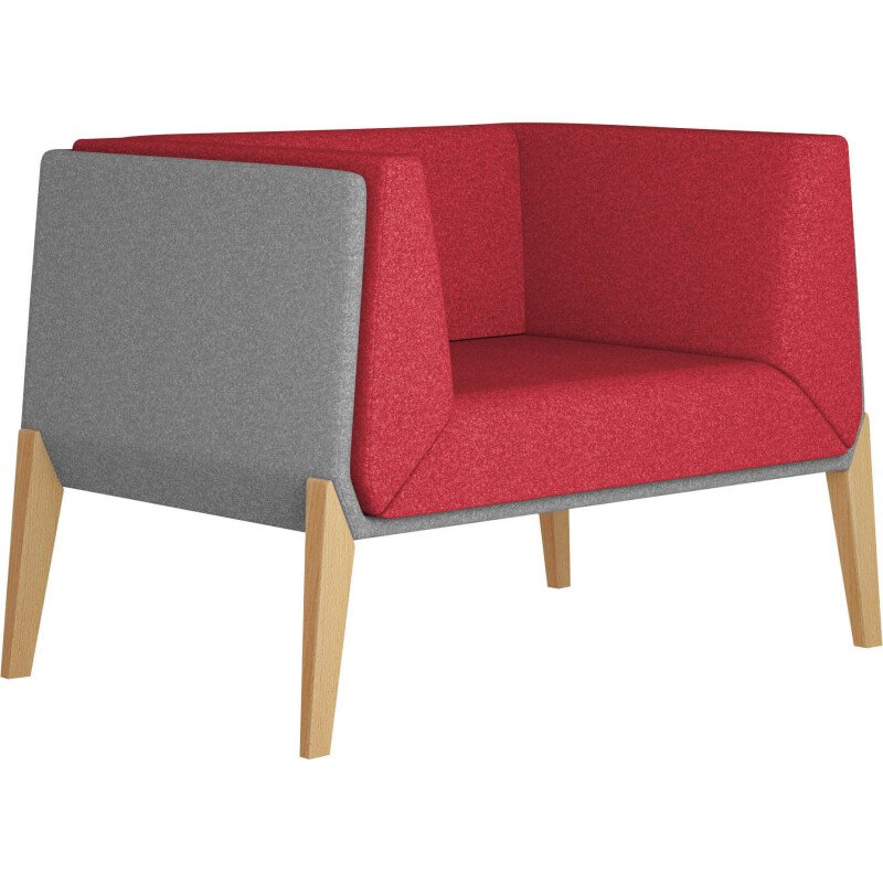 Fauteuil 1 place Gaia - tissu laine 70%, certifié non feu