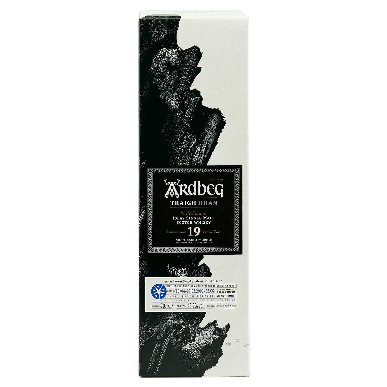 Whisky Ardbeg 19 ans Traigh Bhan  Batch 4 - 46.2%