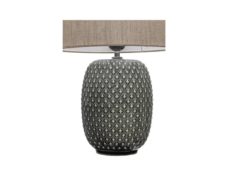 Pauleen Tischleuchte Pretty Classy 1x E27 Dunklelgrau/Beige Tischleuchte, Dunklelgrau/Beige