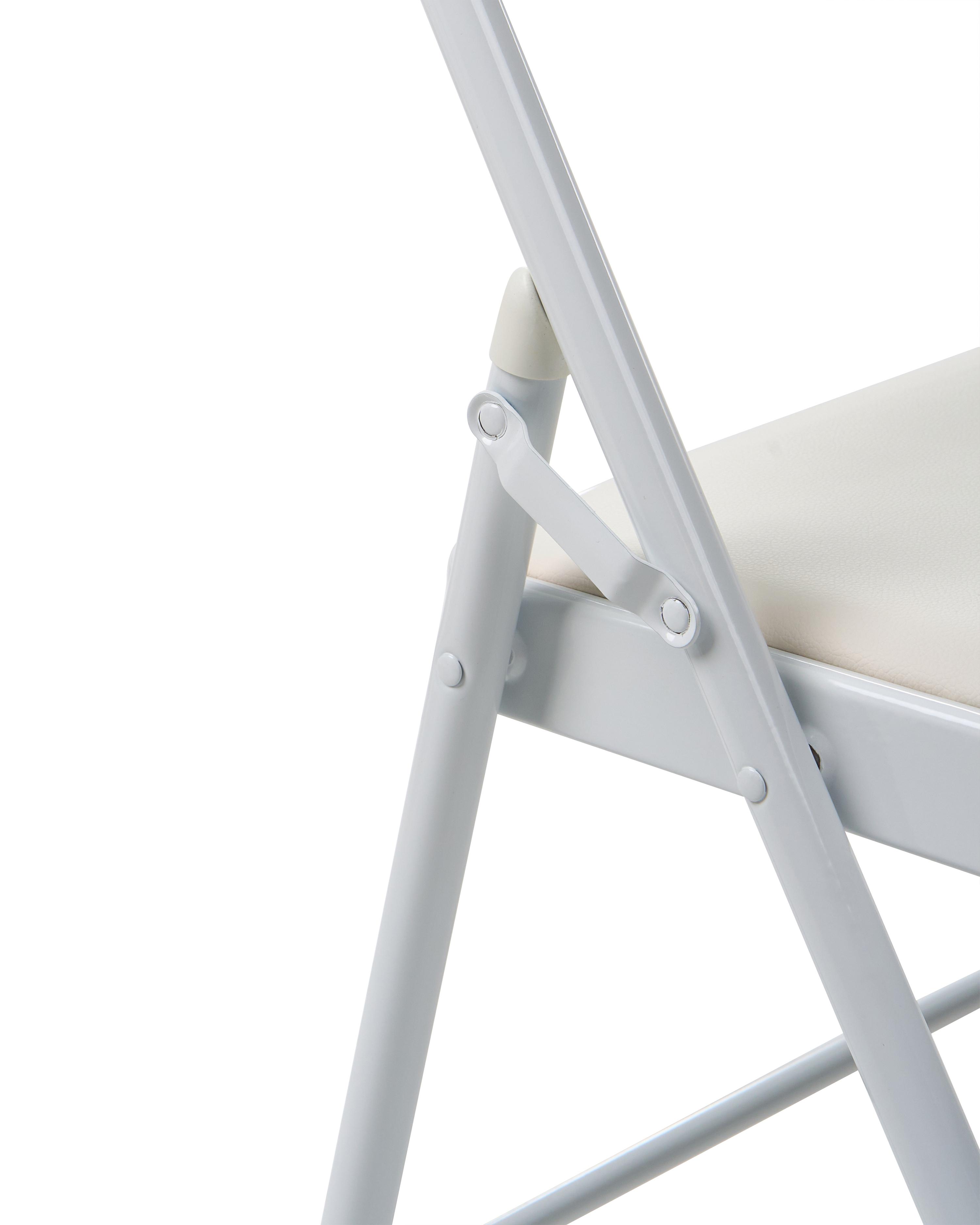 Set van 4 klapstoelen SHASTA Metaal Wit