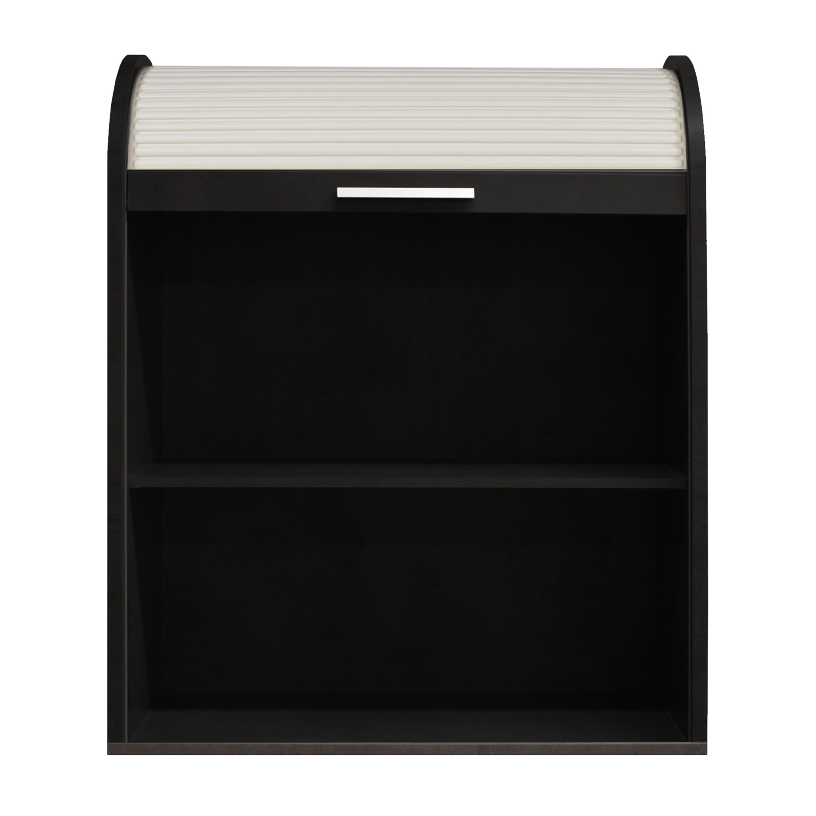 Jalousieschrank - Schwarzstahloptik-weiß matt - 69 cm