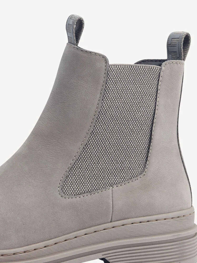 Leren Chelseaboot - grijs