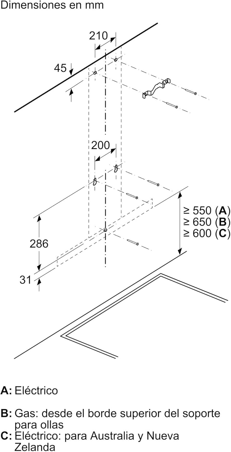 Bosch DWB97IM50 Serie 4 Wandesse, 90 cm breit, Um- & Abluft, LED-Beleuchtung gleichmäßige ausleuchtung, DirectSelect intuitive Bedienung, 3 Leistungs- & 1 Intensivstufe, Edelstahl