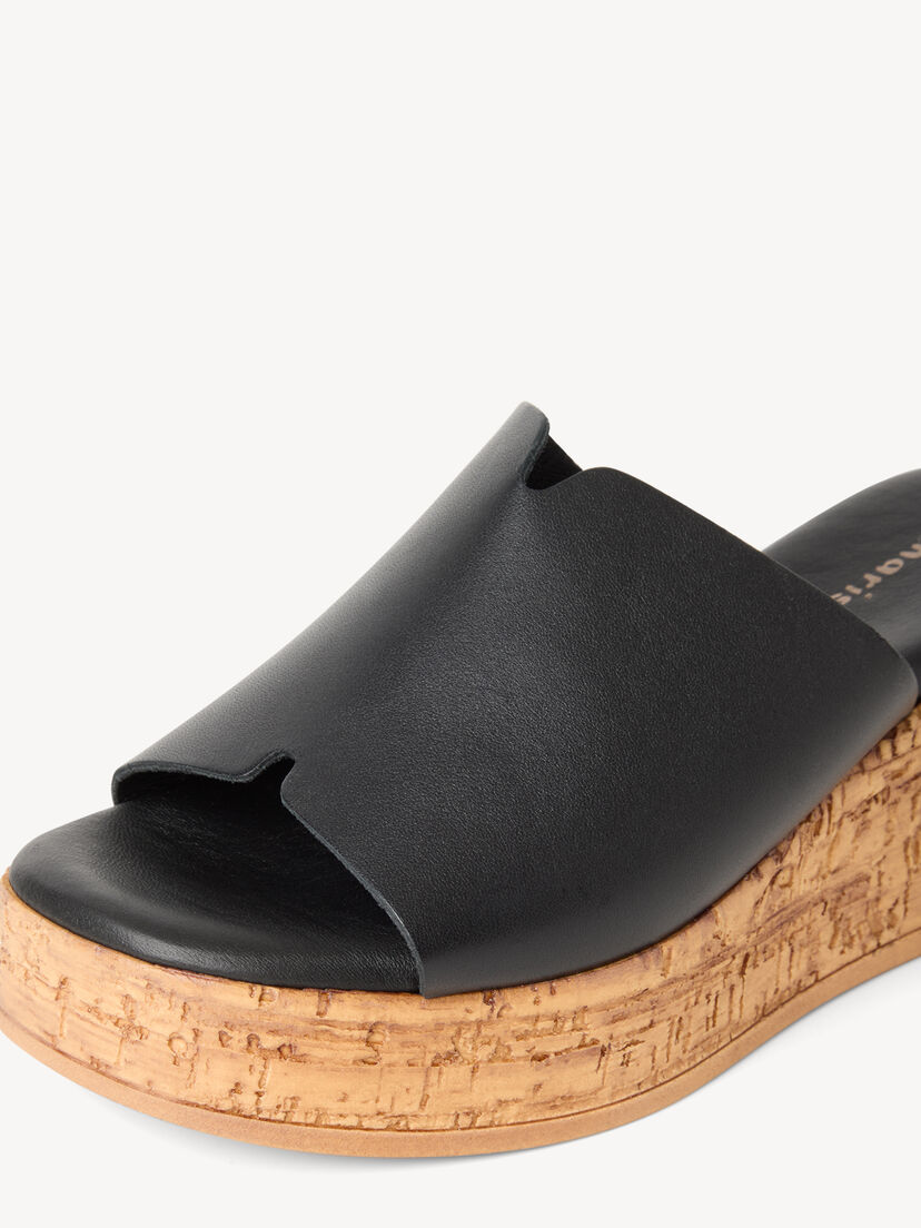 Leren Slipper - zwart