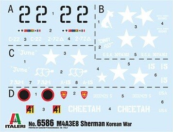Italeri - M4A3E8 Sherman Tank Byggesæt - 1:35 - 6586