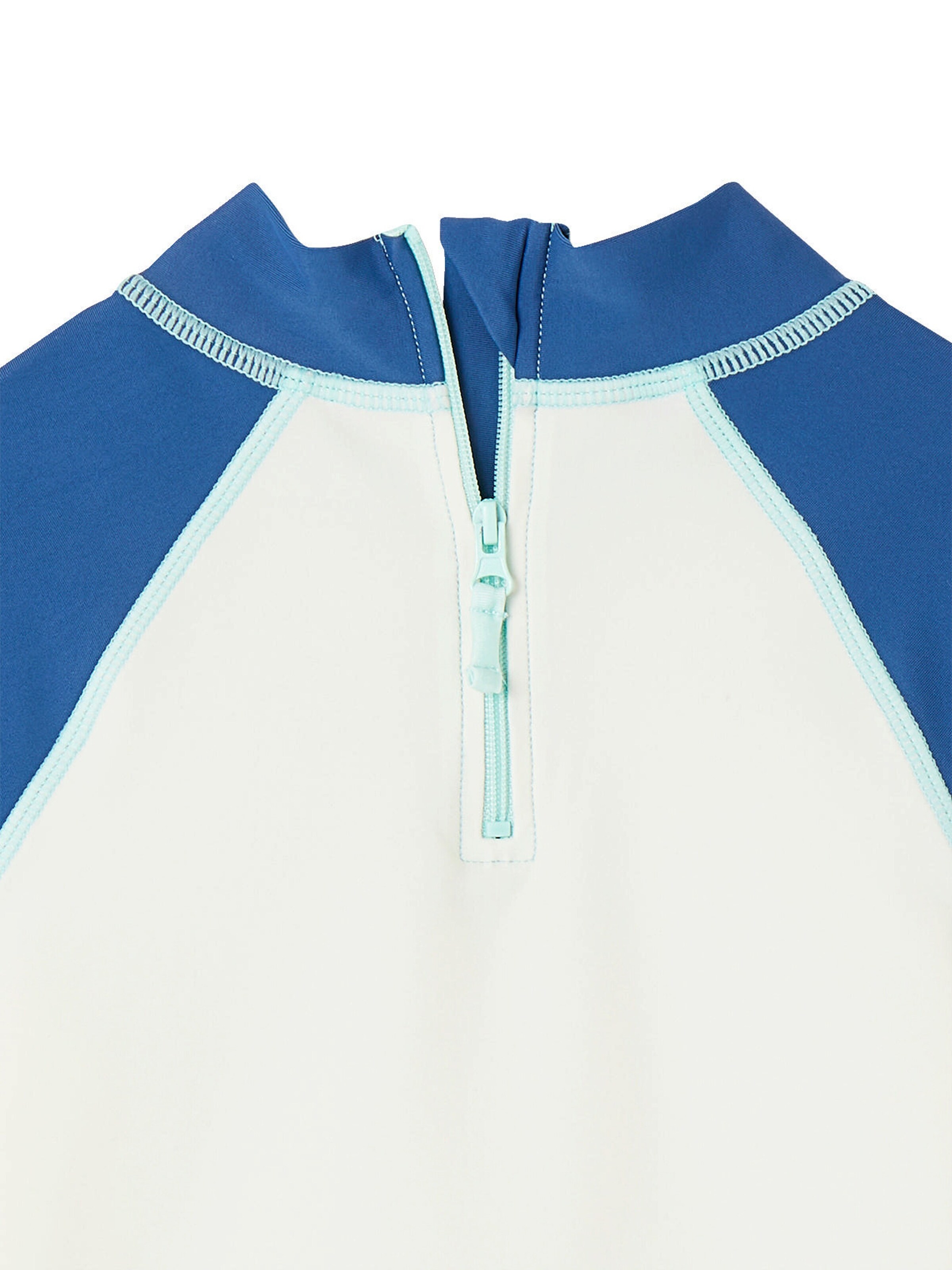 Vertbaudet Jungen Strand-Set: Badeshirt & Boxershorts mit UV-Schutz blau