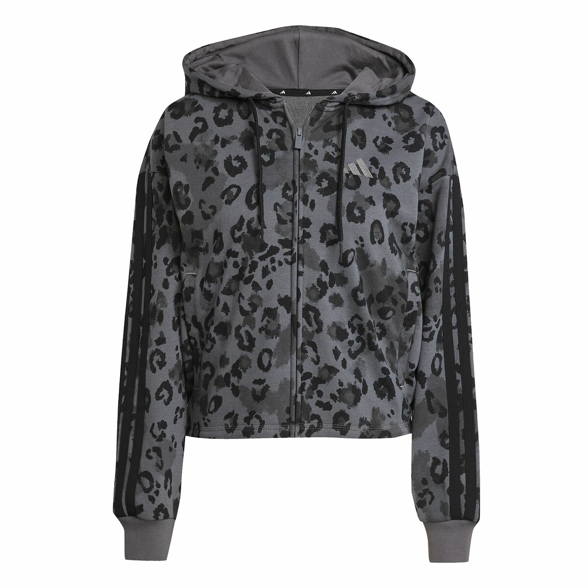 ADIDAS ROUPAS ESPORTIVAS<br>Moletom com estampa de leopardo