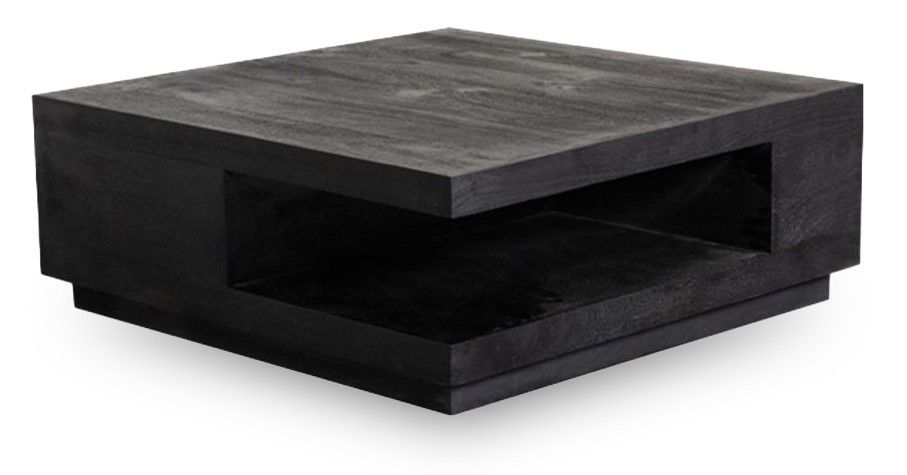 Salontafel Zwart AC-49.112 Square B80 x D80 x H30 cm