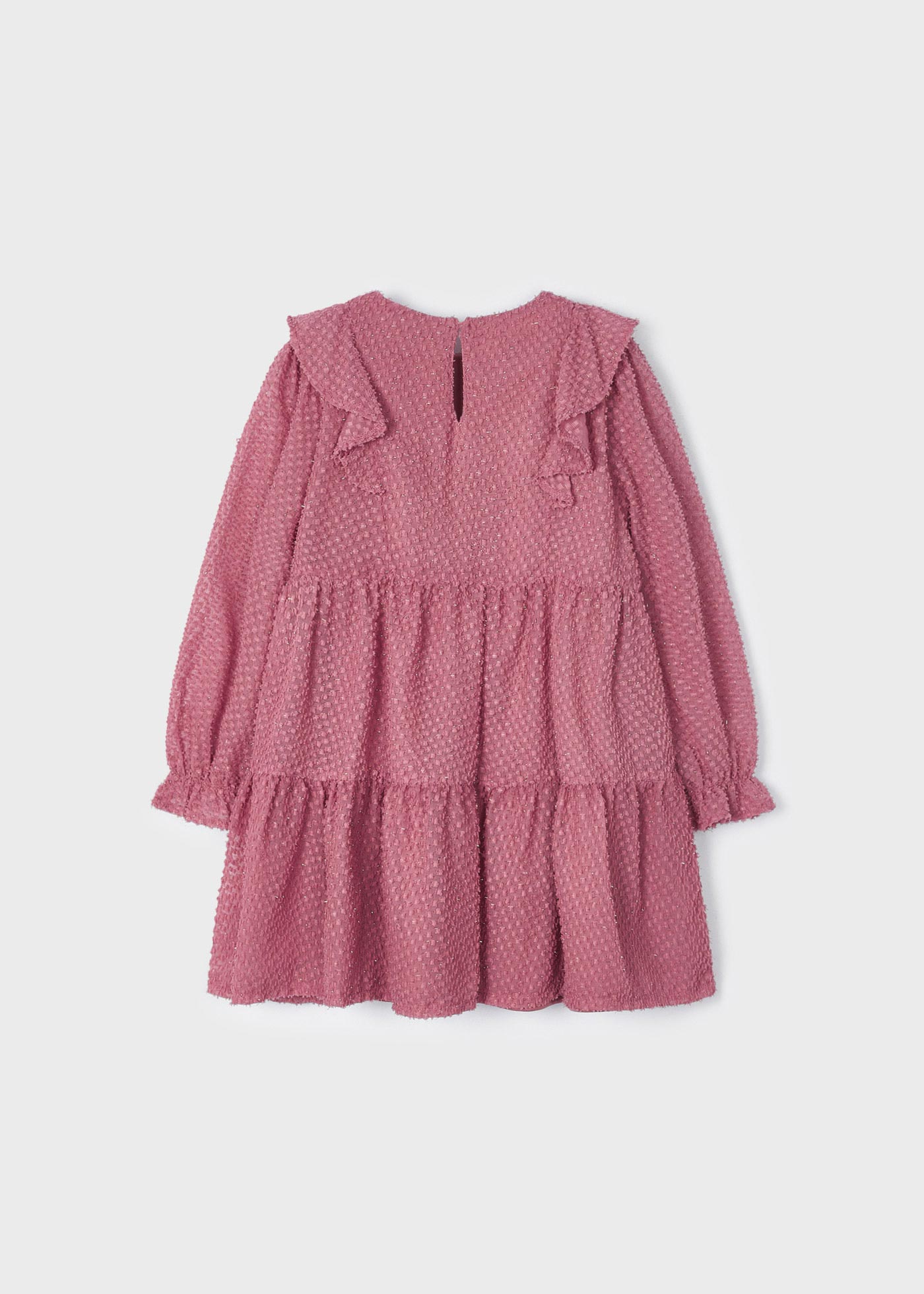 vestido de chiffon plumeti para menina