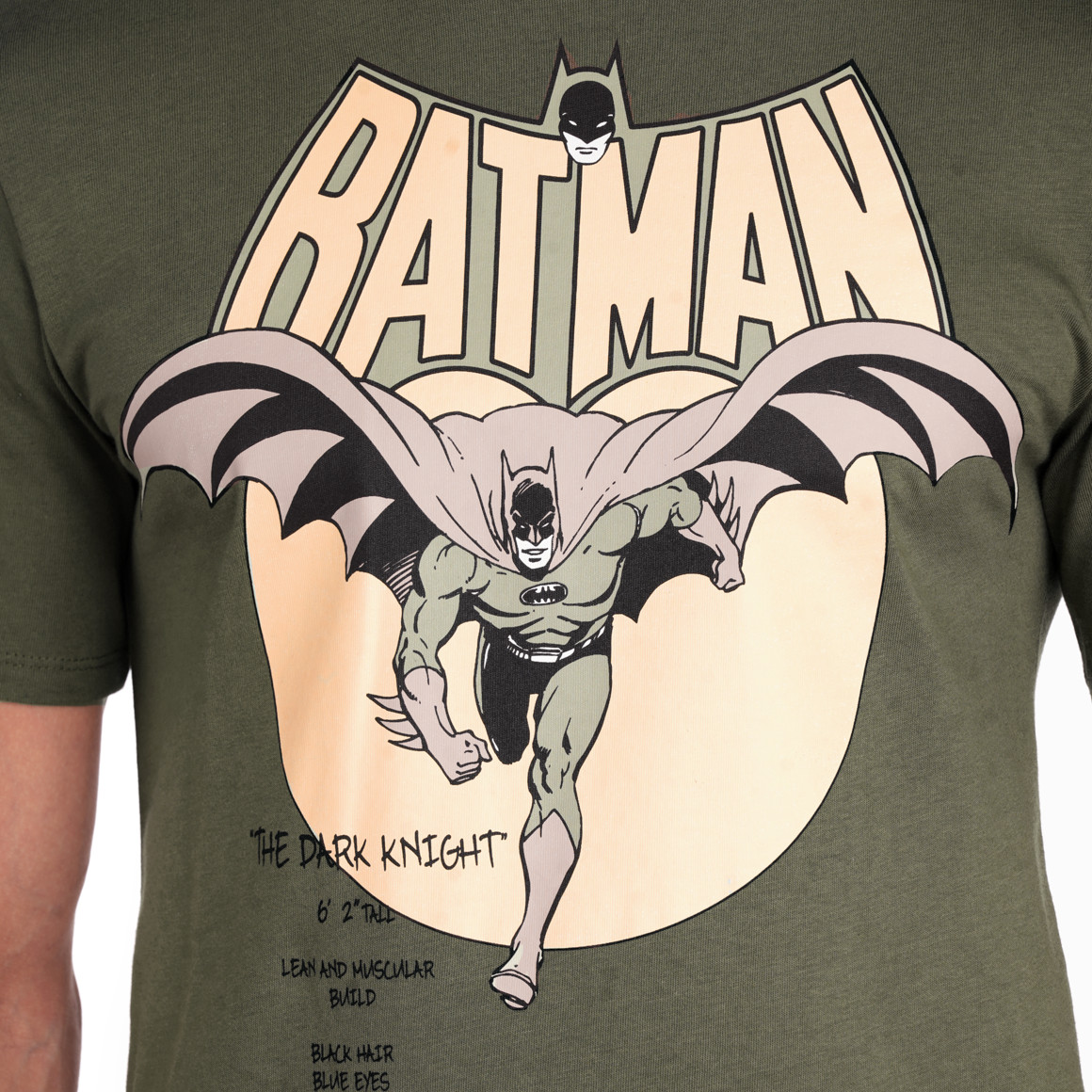 VanVaan Batman T-Shirt mit Print dunkeloliv