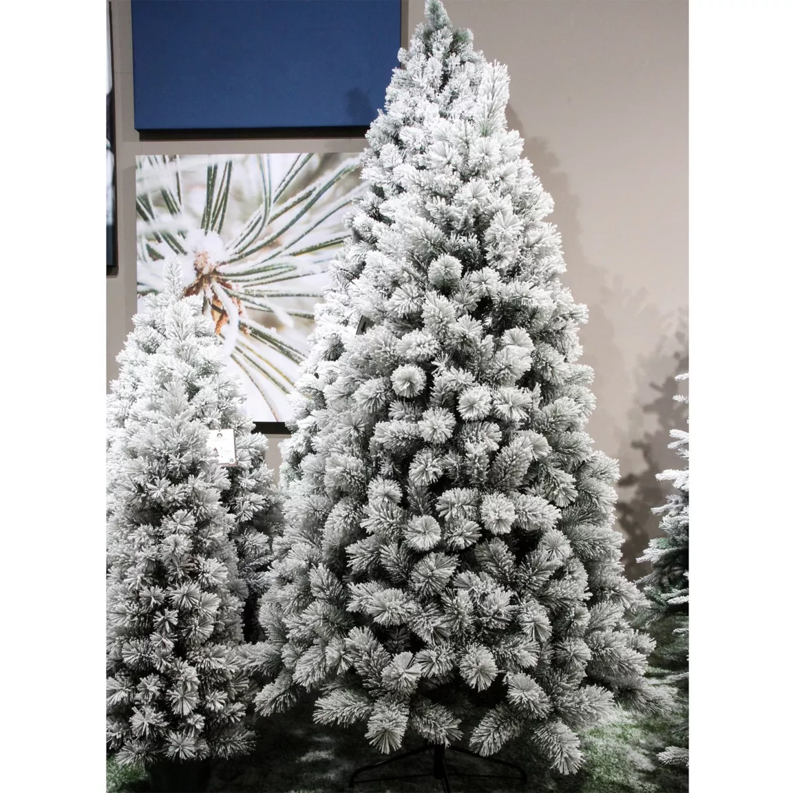Sapin artificiel de Noël Edmonton H210 cm Vert enneigé