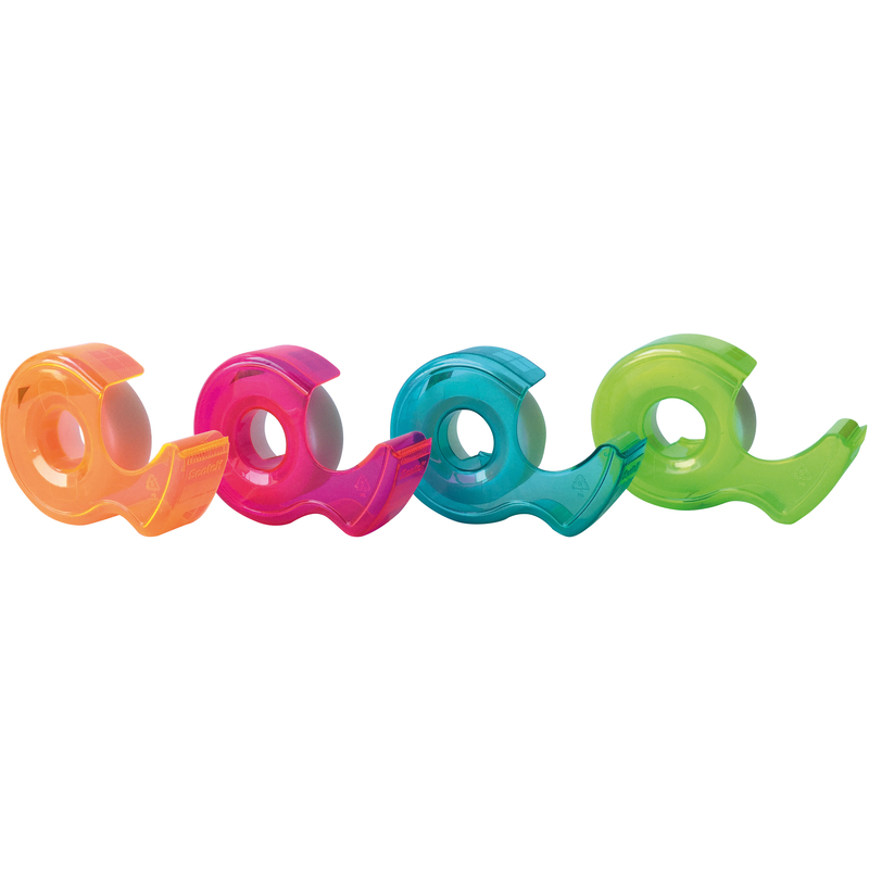 Scotch Klebeband Magic mit Klebeabroller Cool Color, assortiert, 1 Stück, 19 mm x 19 m