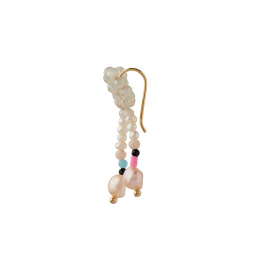 Stine A Glow Bow Ørering, Gold Plated