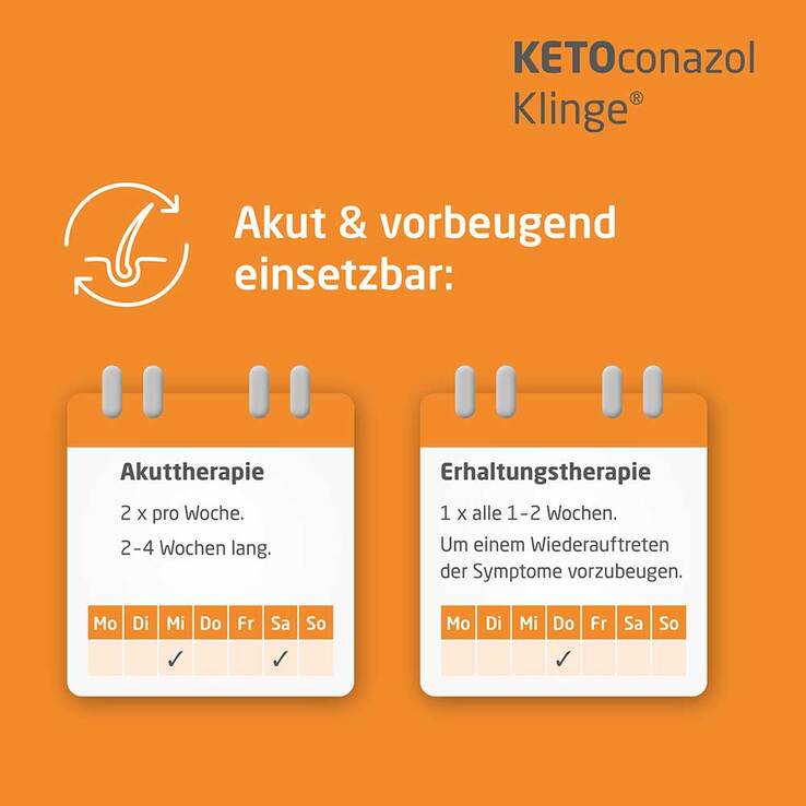 KETOconazol Klinge Shampoo 20 mg/g, 120 ml