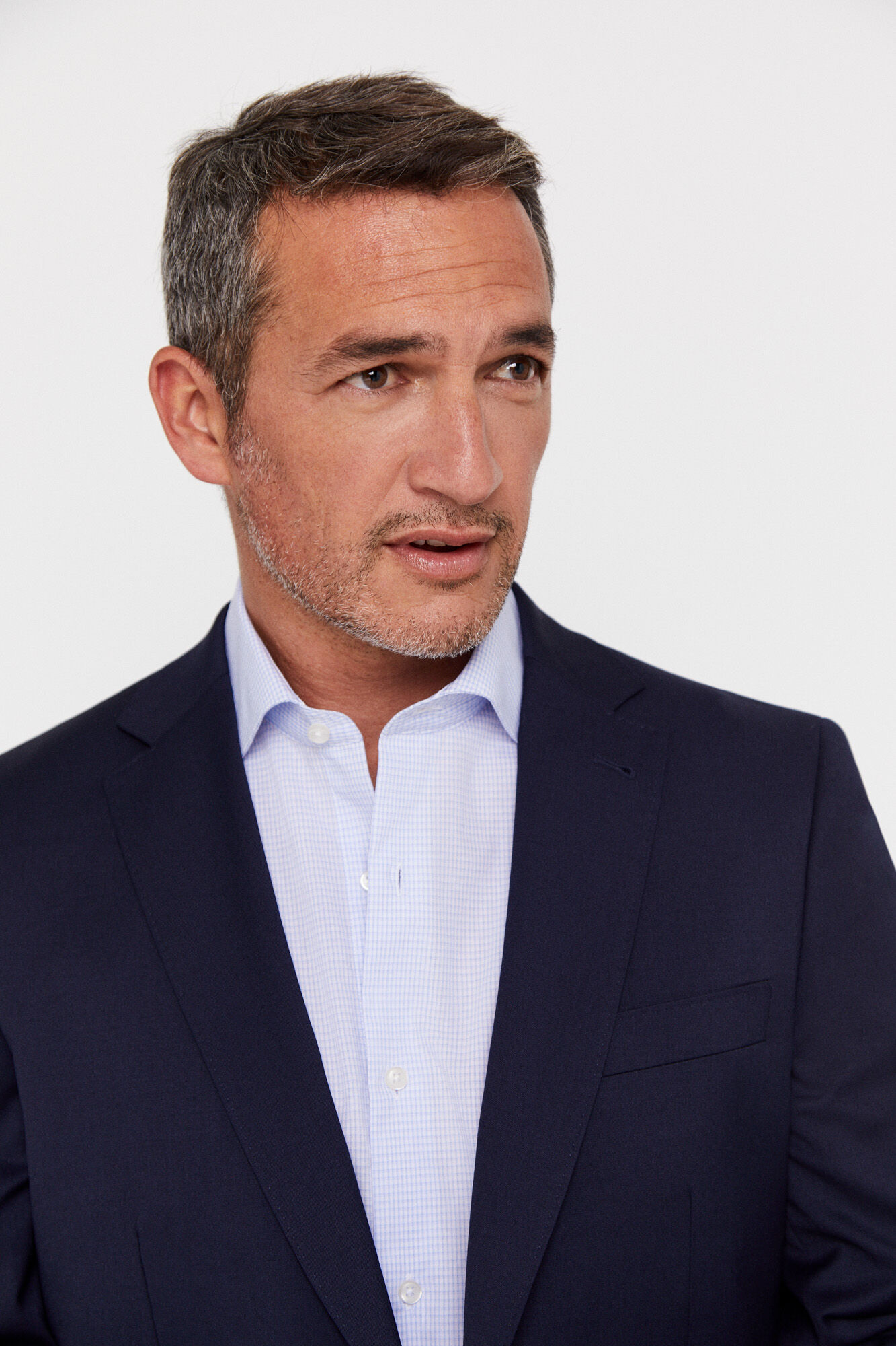 Blazer liso Coolmax® - Azul marinho