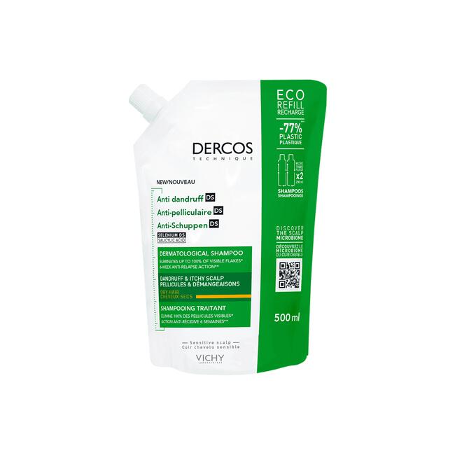 Vichy Dercos Anti-Roos Shampoo Droog Haar Refill 500 ML