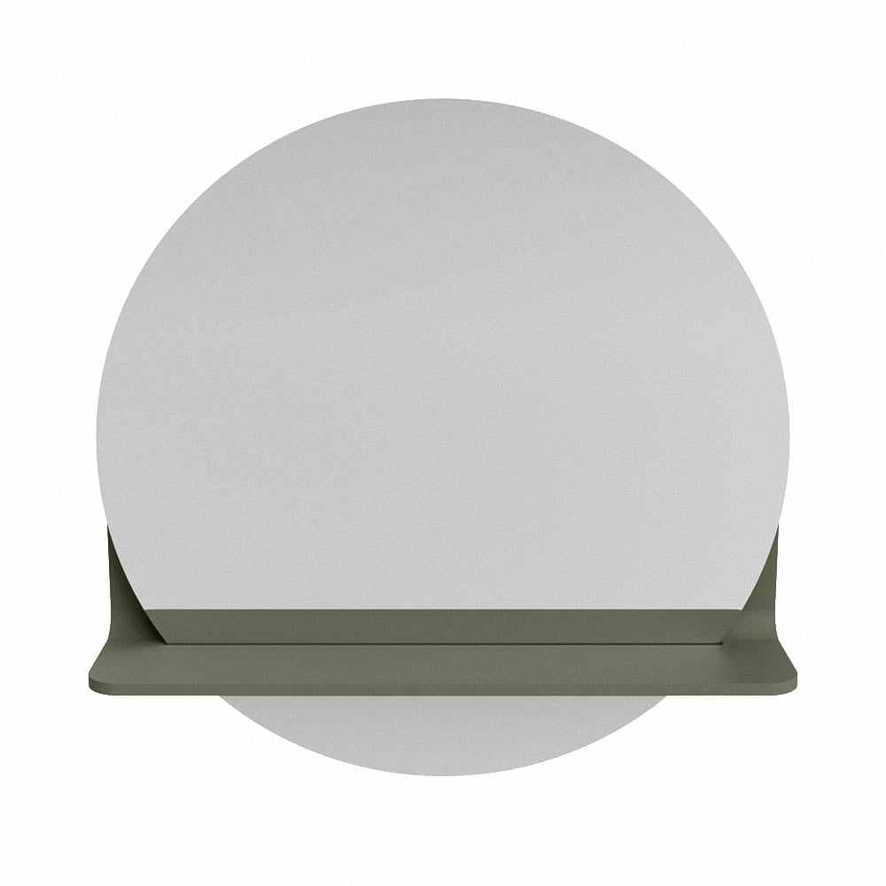 Mondiaz Spot spiegel rond Ø50cm met planchet army