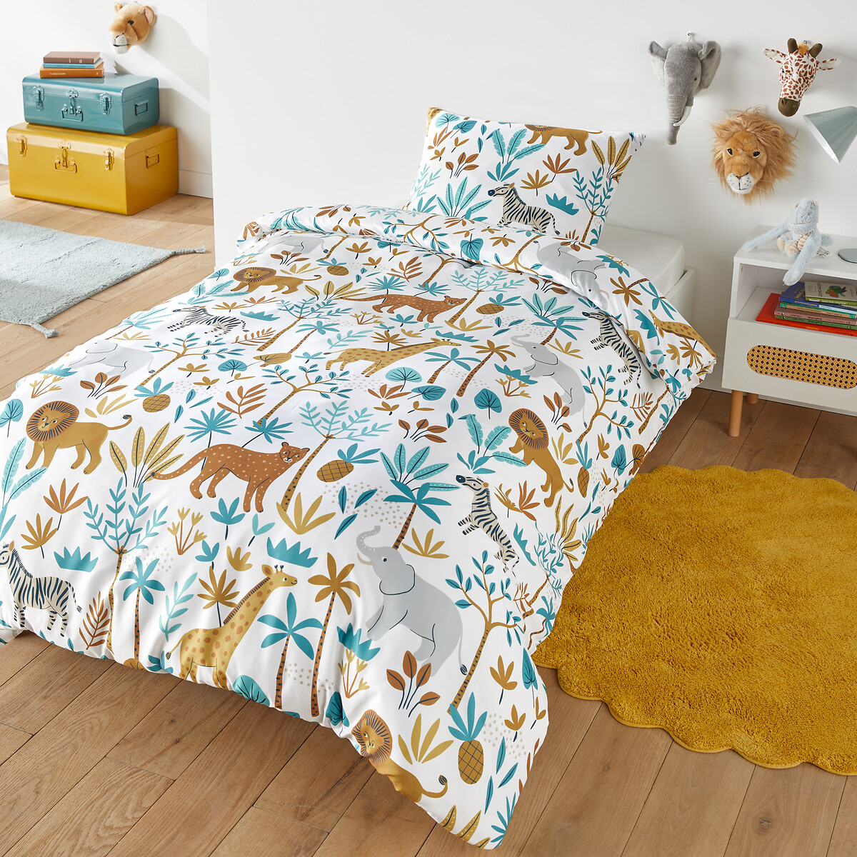 SO'HOME<br>Conjunto de cama em microfibra reciclada, fronha retangular