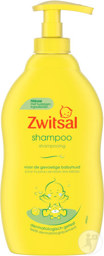 Zwitsal Shampoing Pour La Peau Sensible Des Bébés Flacon Pompe 400ml