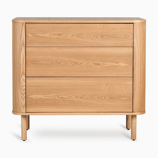 Yume Commode 3 Tiroirs   Natural Ash Wood        de               Quax
