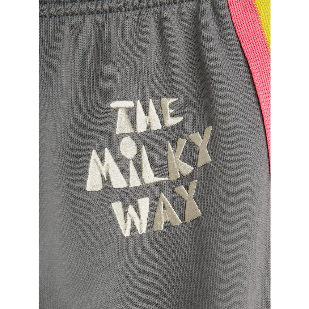 Køb Mini Rodini Grey The Milky Way Rainbow Panel Sweatpants