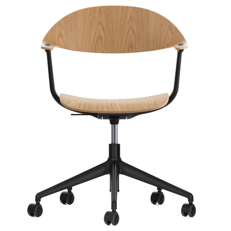 Vitra Mynt bureaustoel eiken/zwart