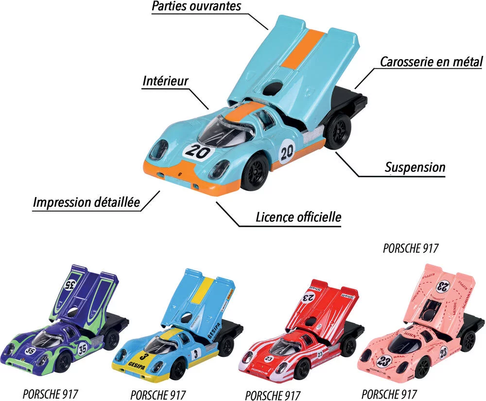 VOITURE MAJORETTE PORSCHE 917 GIFTPACK