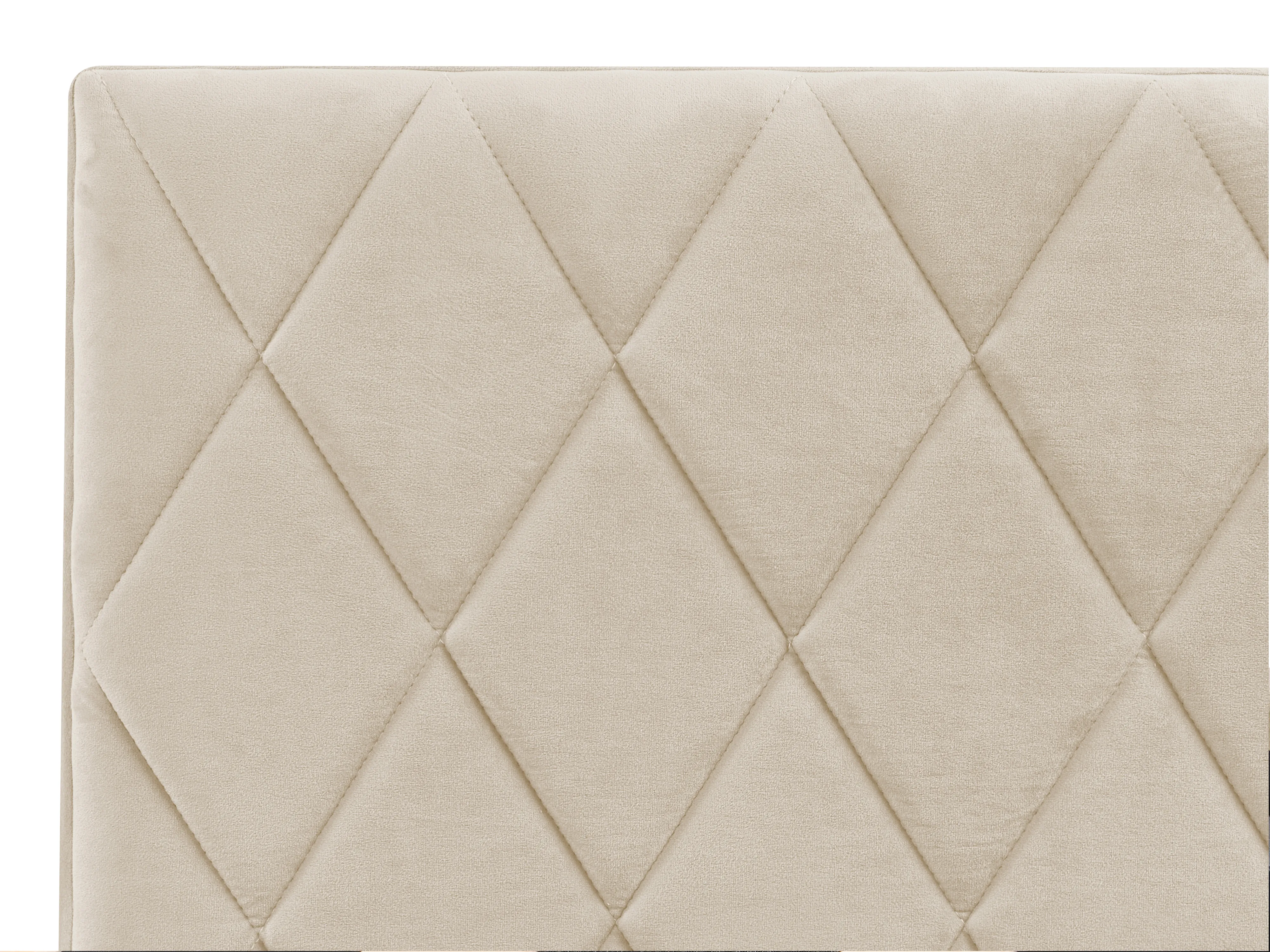 Bed met opbergruimte Fluweel ROCHEFORT 180 x 200 cm Beige
