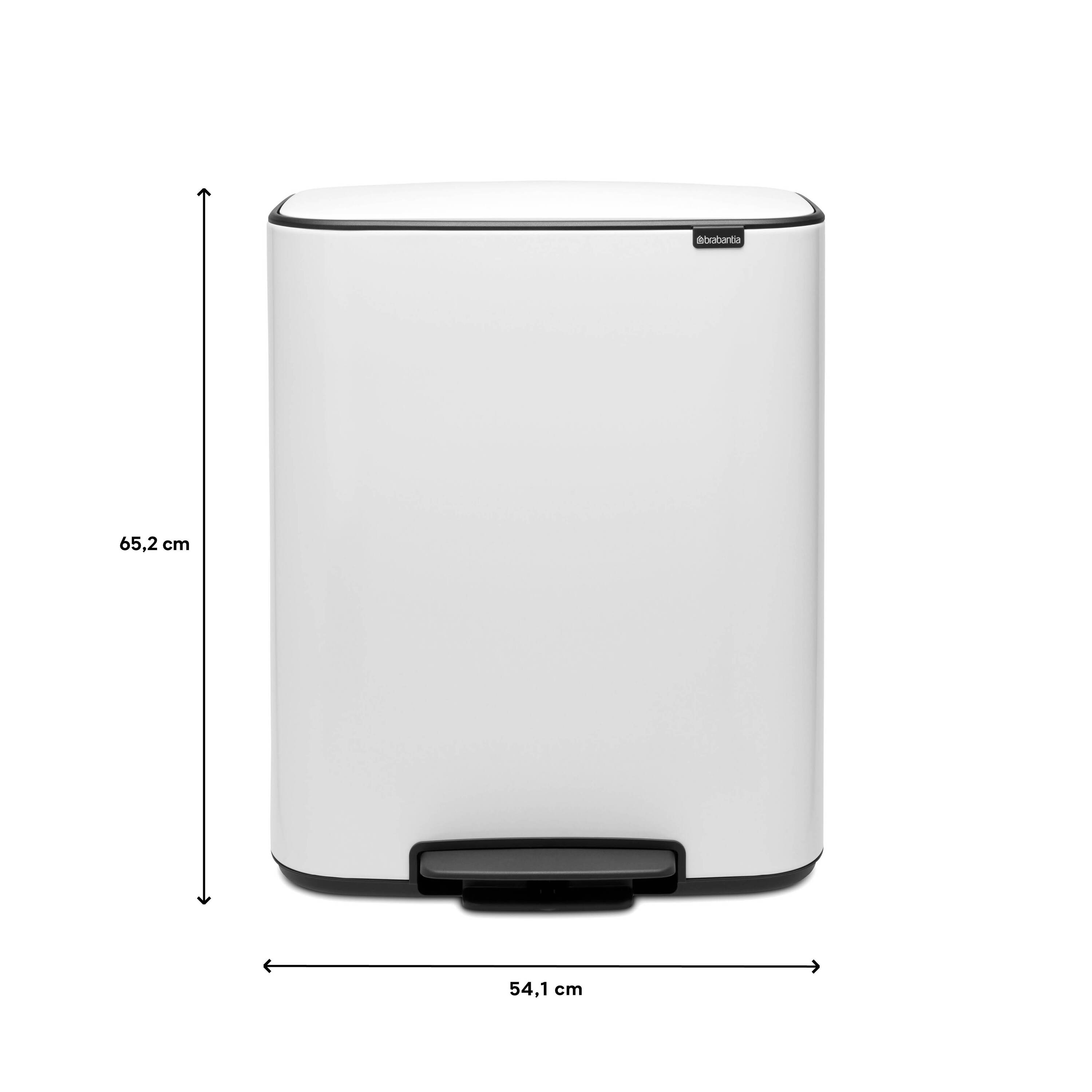 Brabantia Bo Pedaalemmer 60 Liter - White