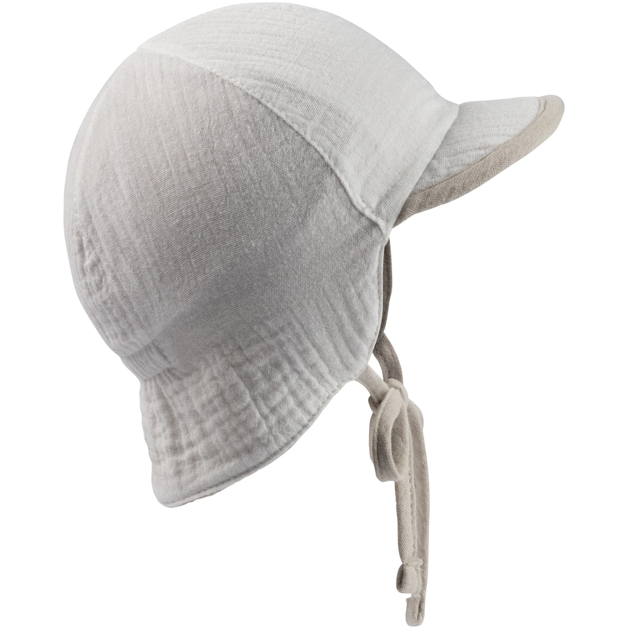 Sterntaler Wende-Schirmmütze Nackenschutz beige