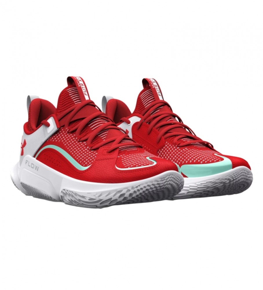Tênis Under Armour UA Flow FUTR X3, Branco, Vermelho