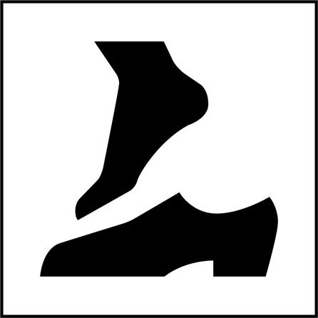 Panneau d'information - Retirer ses chaussures - ISO 7001