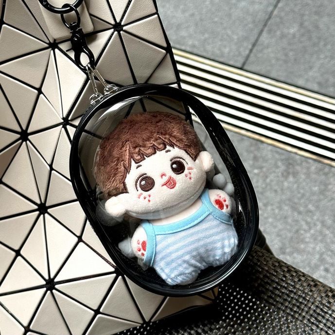 Doowex - Transparante PVC-tas met pompon en figuurdisplay (verschillende ontwerpen)