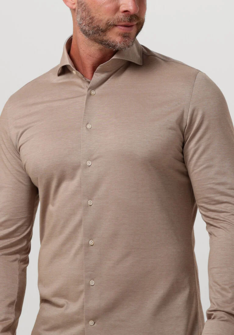 PROFUOMO camel profuomo casual overhemd ppuh30049