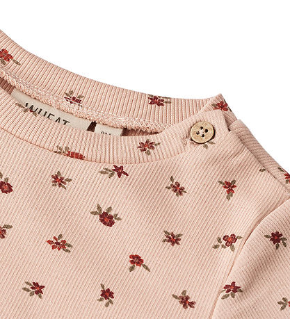 Wheat Kleid - Rib - Ryle - Pink Sand Blumen