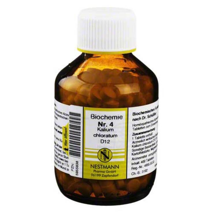 Biochemie 4 Kalium chloratum D 12 Tabletten, 400 St
